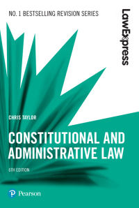 Immagine di copertina: Law Express: Constitutional and Administrative Law 6th edition 9781292210100