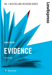 Cover image: Law Express: Evidence 5th edition 9781292210193