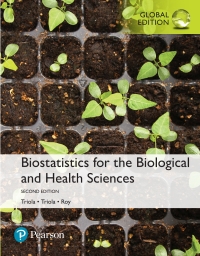 Cover image: Biostatistics for the Biological and Health Sciences, Global Edition 2nd edition 9781292229362