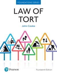 Imagen de portada: Law of Tort 14th edition 9781292251363