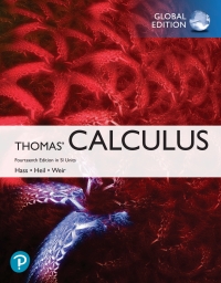 Imagen de portada: Thomas' Calculus, SI Units 14th edition 9781292253220