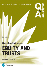 Cover image: Law Express Question and Answer: Equity and Trusts 5th edition 9781292253794