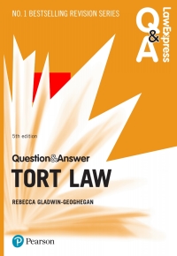 Titelbild: Law Express Question and Answer: Tort Law 5th edition 9781292253848