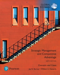 Imagen de portada: Strategic Management and Competitive Advantage: Concepts and Cases, Global Edition 6th edition 9781292258041