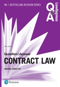 Imagen de portada: Law Express Question and Answer: Contract Law 4th edition 9781292259031