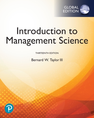Cover image: Introduction to Management Science, Global Edition 13th edition 9781292263045