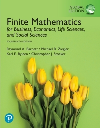 Cover image: Finite Mathematics for Business, Economics, Life Sciences, and Social Sciences, Global Edition 14th edition 9781292264202