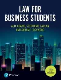 Imagen de portada: Law for Business Students 11th edition 9781292272245
