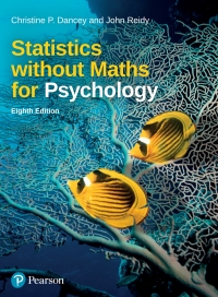Cover image: Statistics Without Maths for Psychology 8th edition 9781292276434