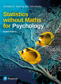 Cover image: Statistics Without Maths for Psychology 8th edition 9781292276434