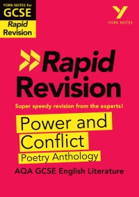 Cover image: York Notes for AQA GCSE (9-1) Rapid Revision: Power & Conflict AQA Poetry Anthology eBook Edition 1st edition 9781292270920