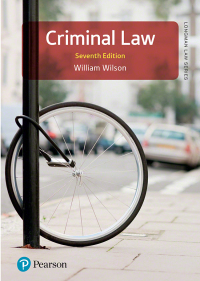 Cover image: Criminal Law 7th edition 9781292286747
