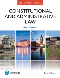 Cover image: Constitutional and Administrative Law 10th edition 9780415623650