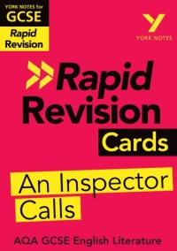 Omslagafbeelding: York Notes for AQA GCSE (9-1) Rapid Revision Cards: An Inspector Calls 1st edition 9781292273624