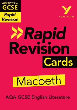 Immagine di copertina: York Notes for AQA GCSE (9-1) Rapid Revision Cards: Macbeth - catch up, revise and be ready for the 2025 and 2026 exams 1st edition 9781292273631