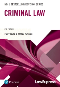 Immagine di copertina: Law Express: Criminal Law 8th edition 9781292295411