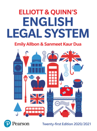 Imagen de portada: English Legal System 21st edition 9781292309361