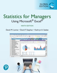 Cover image: Statistics for Managers Using Microsoft Excel, Global Edition 9th edition 9781292338248