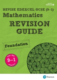 Imagen de portada: Revise Edexcel GCSE (9-1) Mathematics Foundation Revision Guide 1st edition 9781292339535