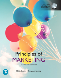 Cover image: Principles of Marketing, Global Edition 18th edition 9781292341132