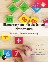 Cover image: Elementary and Middle School Mathematics: Teaching Developmentally, Global Edition 10th edition 9781292331393