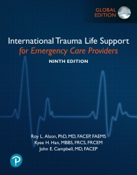 Cover image: International Trauma Life Support for Emergency Care Providers, Global Edition 9th edition 9781292357676