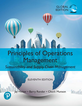 Cover image: Principles of Operations Management: Sustainability and Supply Chain Management, Enhanced, Global Edition 11th edition 9781292355047
