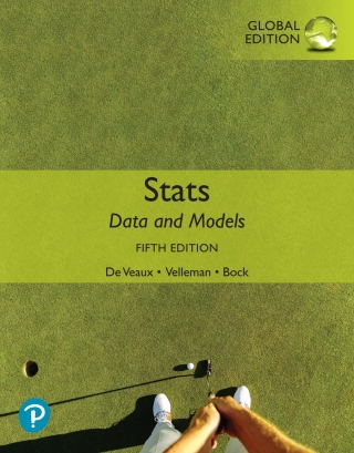 Cover image: Stats: Data and Models, Global Edition 5th edition 9781292362212