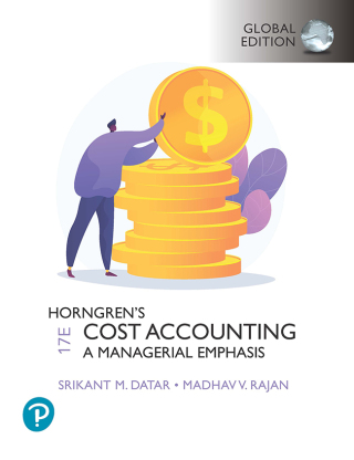Cover image: Horngren's Cost Accounting, Global Edition 17th edition 9781292363073