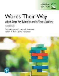 Imagen de portada: Word Sorts for Syllables and Affixes Spellers, Global Edition 3rd edition 9781292223094
