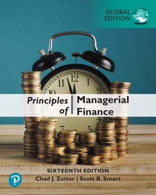 Cover image: Principles of Managerial Finance, Global Edition 16th edition 9781292400648