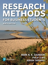 Omslagafbeelding: Saunders Research Methods 9th edition 9781292402727