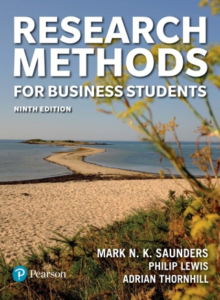 Cover image: Saunders Research Methods 9th edition 9781292402727