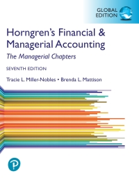 Cover image: Horngren's Financial & Managerial Accounting, The Managerial Chapters, Global Edition 7th edition 9781292412320