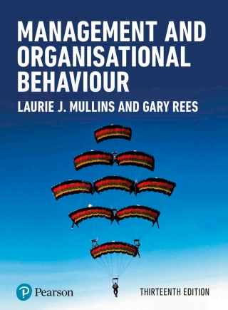 Cover image: Management and Organisational Behaviour 13th edition 9781292422381