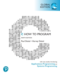 Cover image: C How to Program: With Case Studies in Applications and Systems Programming, Global Edition 9th edition 9781292437071