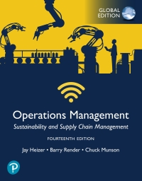 表紙画像: Operations Management: Sustainability and Supply Chain Management, Global Edition 14th edition 9781292444833