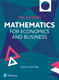 Cover image: Mathematics for Economics and Business 10th edition 9781292720128