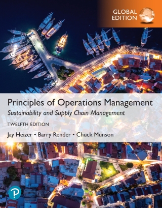 Cover image: Principles of Operations Management: Sustainability and Supply Chain Management, Global Edition 12th edition 9781292459127