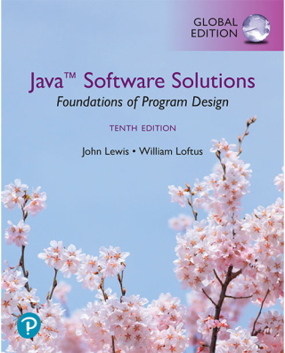 Imagen de portada: Java Software Solutions, Foundations of Program Design, Global Edition (International eBook) 10th edition 9781292484372