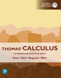 Imagen de portada: Thomas' Calculus, SI Units 15th edition 9781292459677