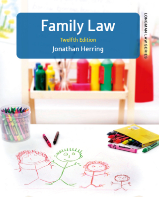 Cover image: Family Law, Longman Law series 12th edition 9781292739656