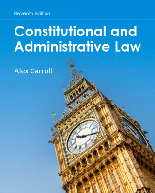 Cover image: Constitutional and Administrative Law 11th edition 9781292403793