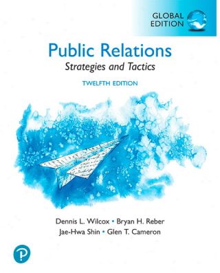 Cover image: Public Relations: Strategies and Tactics, Global Edition 12th edition 9781292751139