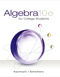 Imagen de portada: Algebra for College Students 10th edition 9781285195780