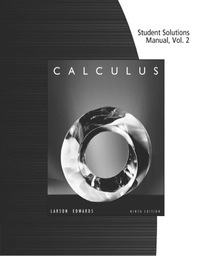 Cover image: Student Solutions Manual, Volume 2 (Chapters 11-16) for Larson/Edwards' Calculus 9th edition 9780547213101