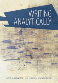 Cover image: Writing Analytically 7th edition 9781285436500