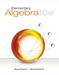 Imagen de portada: Elementary Algebra 10th edition 9781305191365