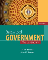 Cover image: State and Local Government: The Essentials 6th edition 9781305229488