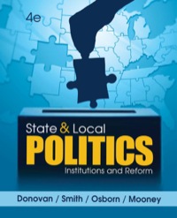Cover image: State and Local Politics: Institutions and Reform 4th edition 9781305227958